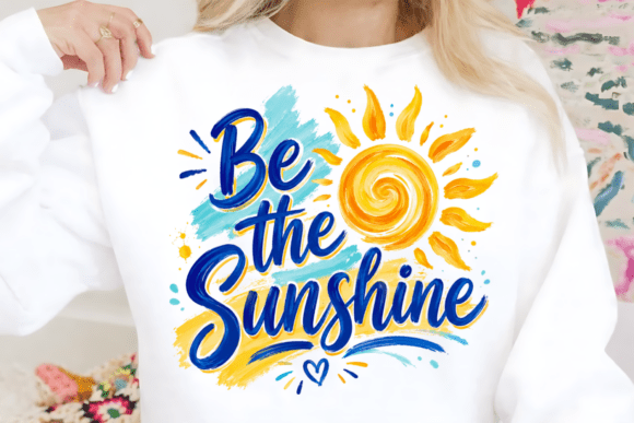 Be the Sunshine PNG: A Bright Positive Design for Uplifting Projects