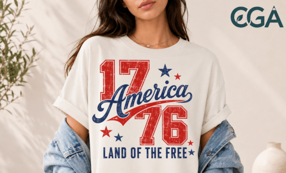 Celebrate American Heritage: America 1776 Land of Free Vintage Png