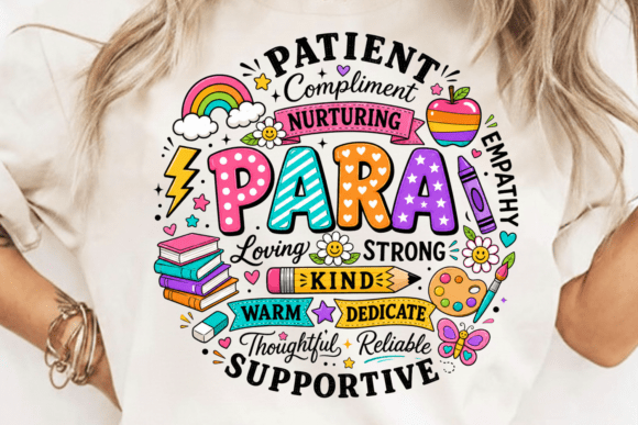 Celebrate Paraprofessionals with This Vibrant Back to School PNG