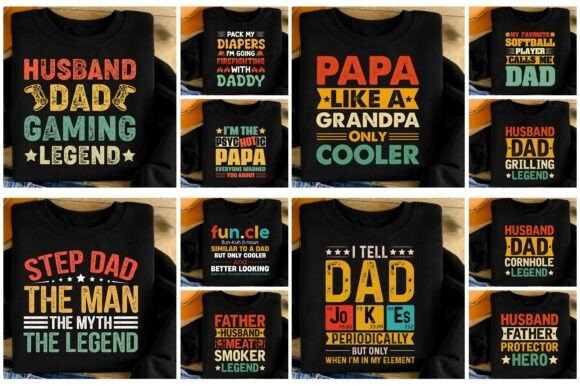 Funny Dad Papa Father’s Day T Shirt Png: A Design Bundle Built for Real Projects