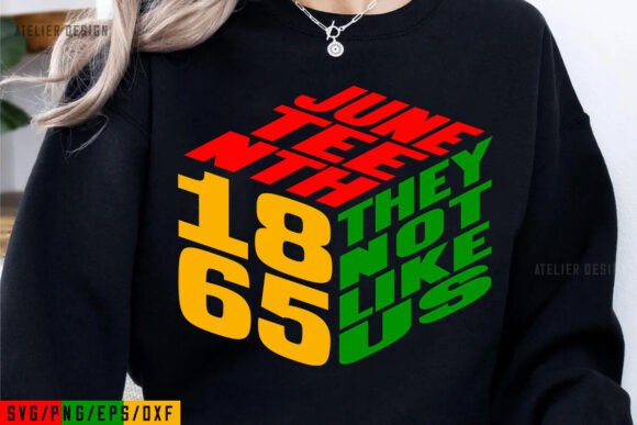 Juneteenth They Not Like Us 1865 SVG PNG: Creative Power