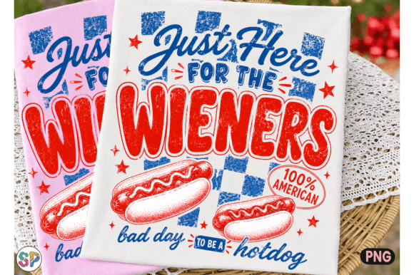 Just Here for the Wieners: A Playful 4th of July PNG