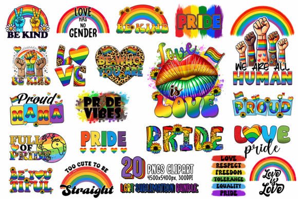 LGBT Sublimation Bundle: Designs for Pride & Inclusion