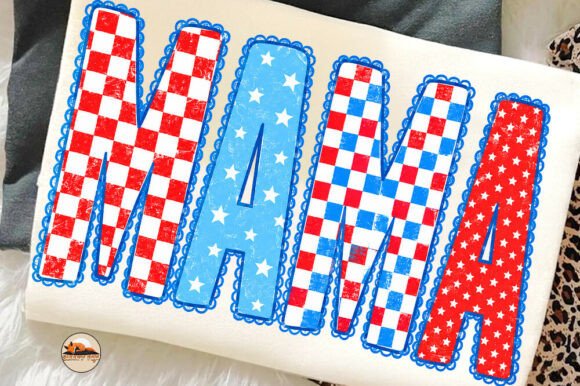 Patriotic Mama 4th of July Shirt PNG for Your Projects