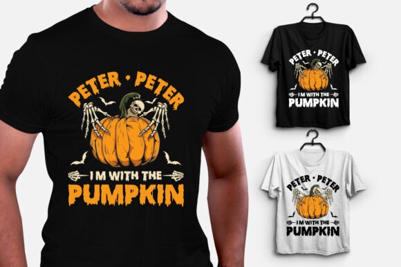 Peter Peter I'm With The Pumpkin: A Playful Halloween Design Asset