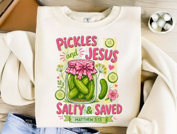 Pickles and Jesus PNG: Faith, Fun, and Design
