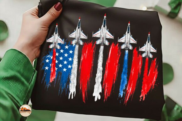 Red White Blue 4th July Fighter Jet Png: A Bold Design Asset