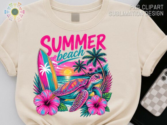 Summer Beach PNG: Capturing Tropical Sea Turtle Energy