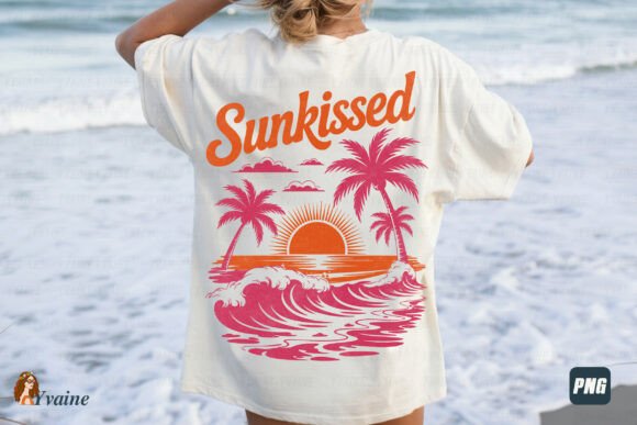 Summer Sunkissed Retro Beach Sunset PNG: A Designer's Guide