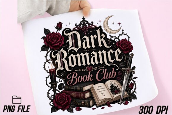 Unleash Your Inner Villain with Dark Romance Book Club PNG